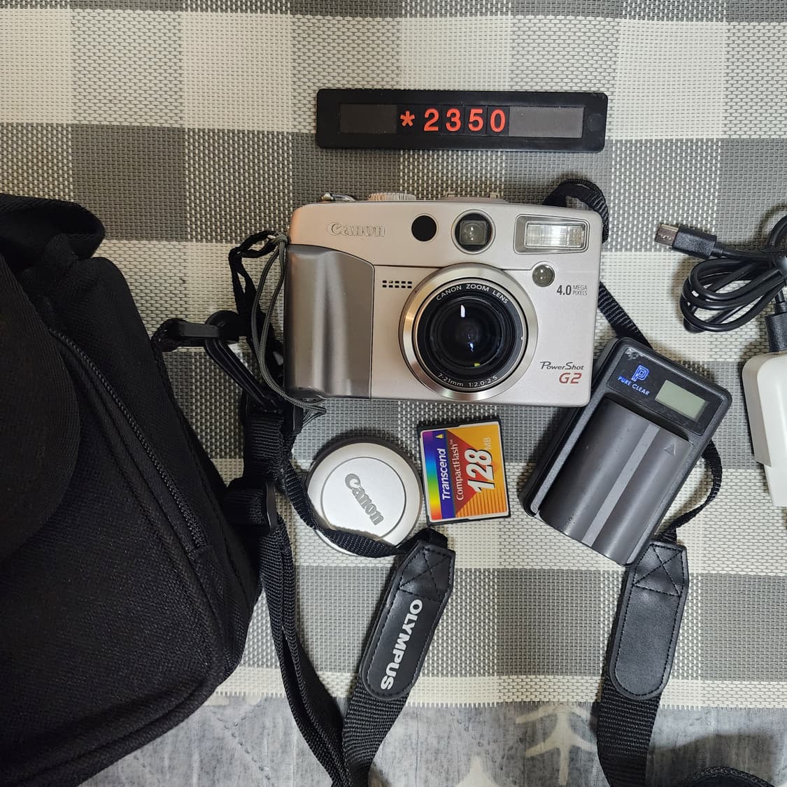 캐논 파워샷 G2 실버바디 디지털카메라 가방세트 상품이미지1