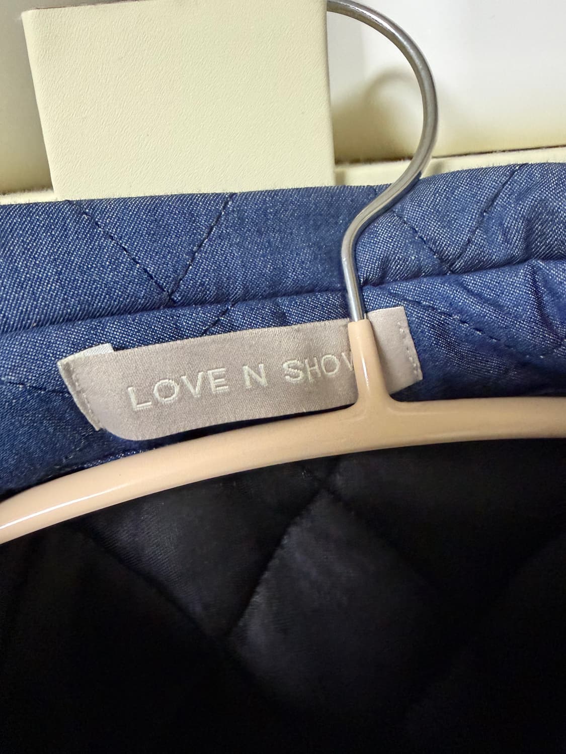 러브앤쇼 네이비 퀄팅 셔츠 자켓 상품이미지2