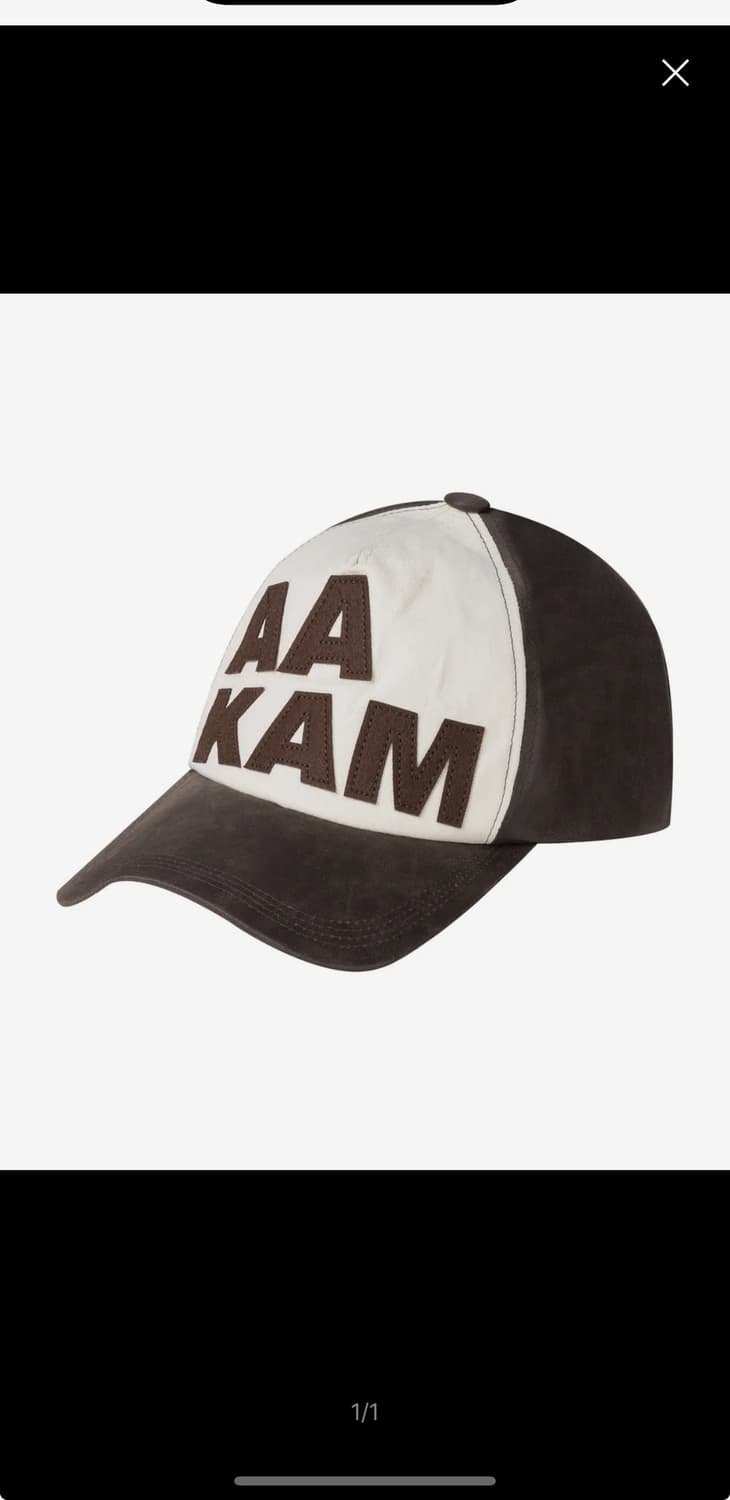 아캄 Leather Patch Ball Cap  상품이미지1