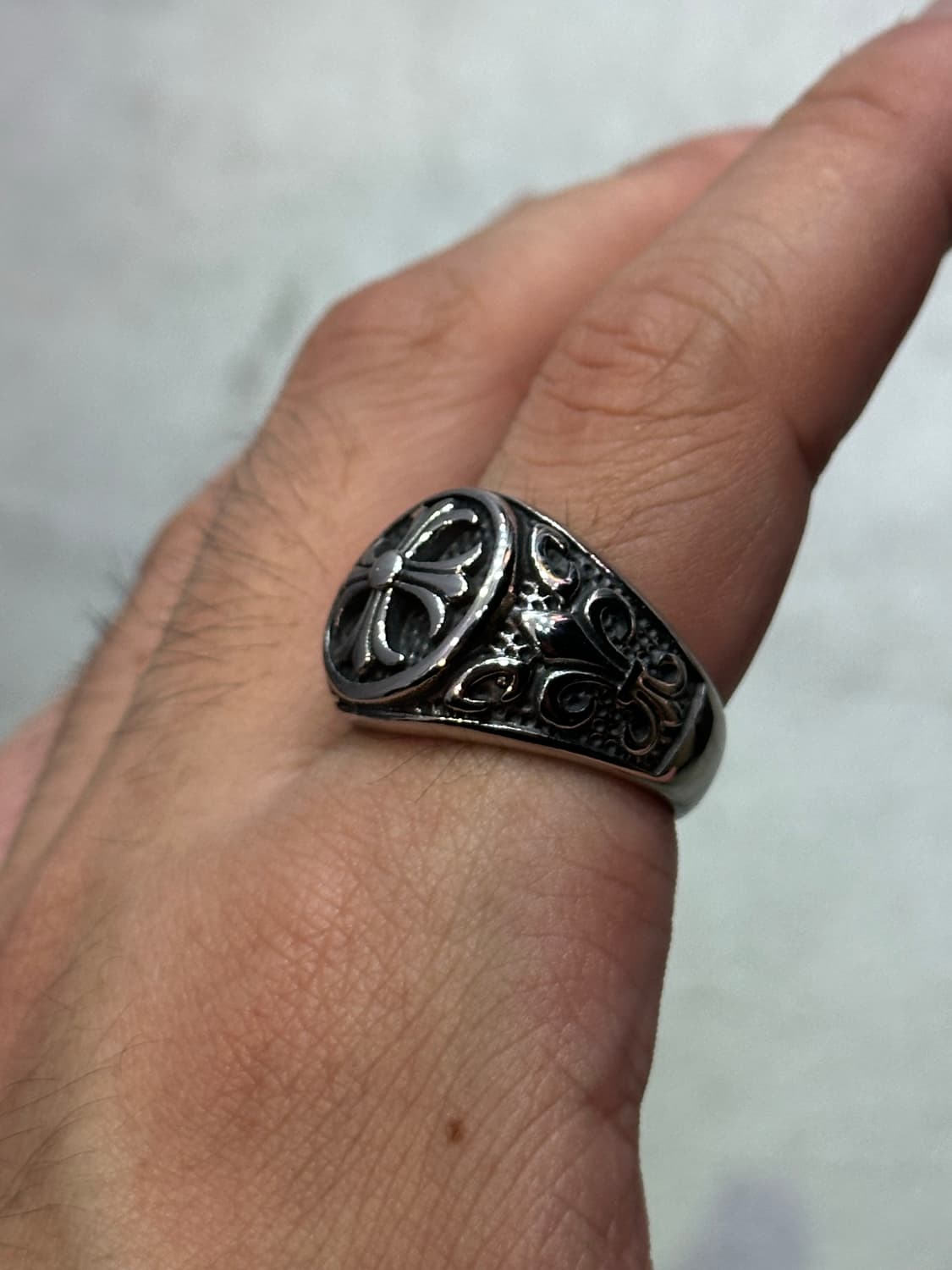 Stamp corss scot- 인장 십장 스콧 반지 상품이미지3