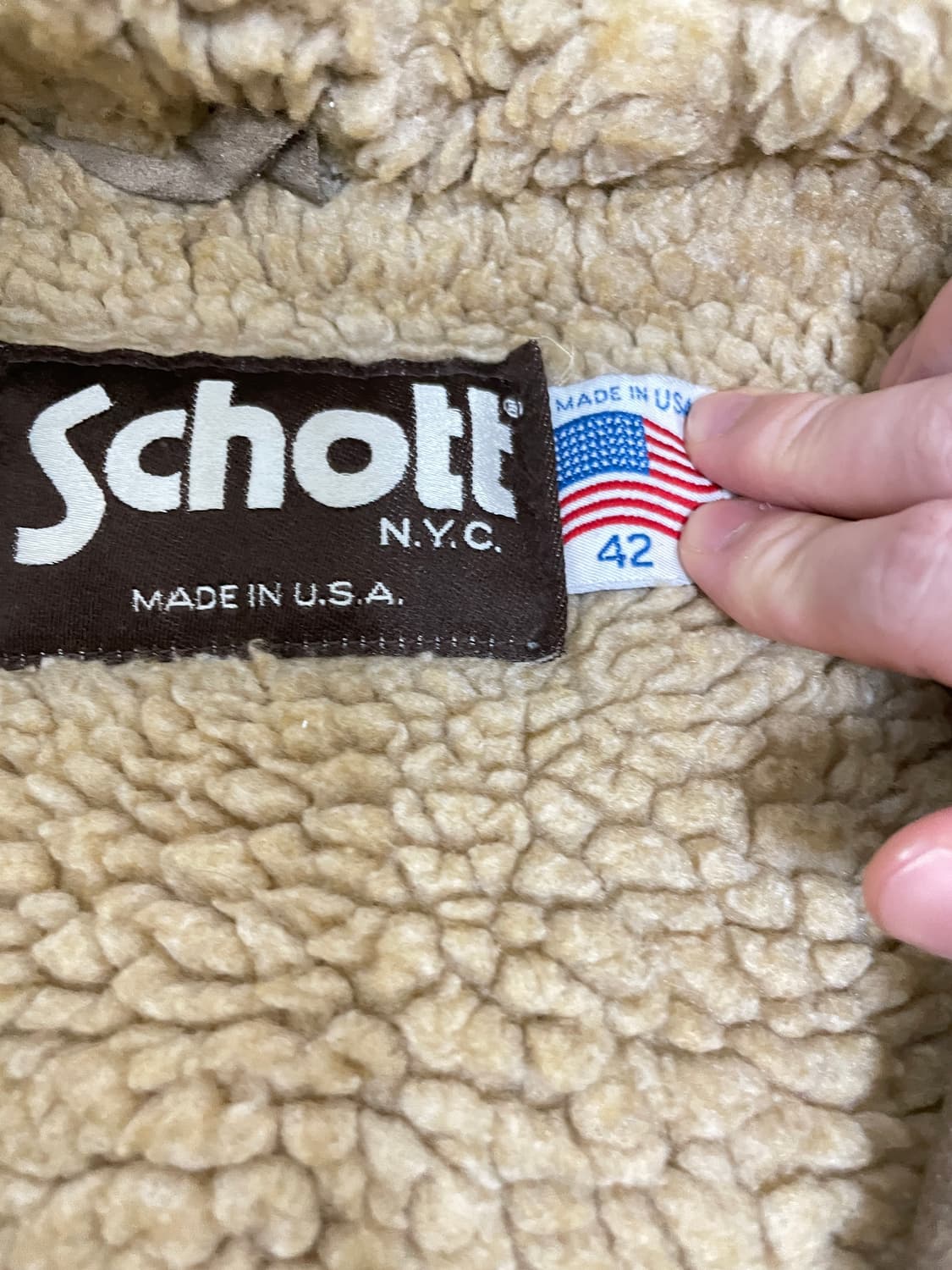 Schott 레더 후디 자켓 상품이미지2