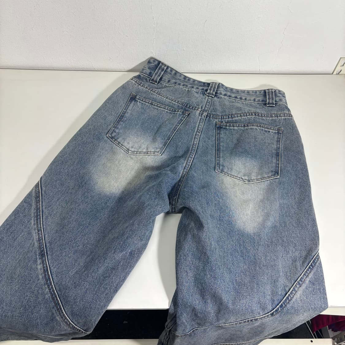 M VTG 연청 세미와이드 커브드데님 상품이미지4