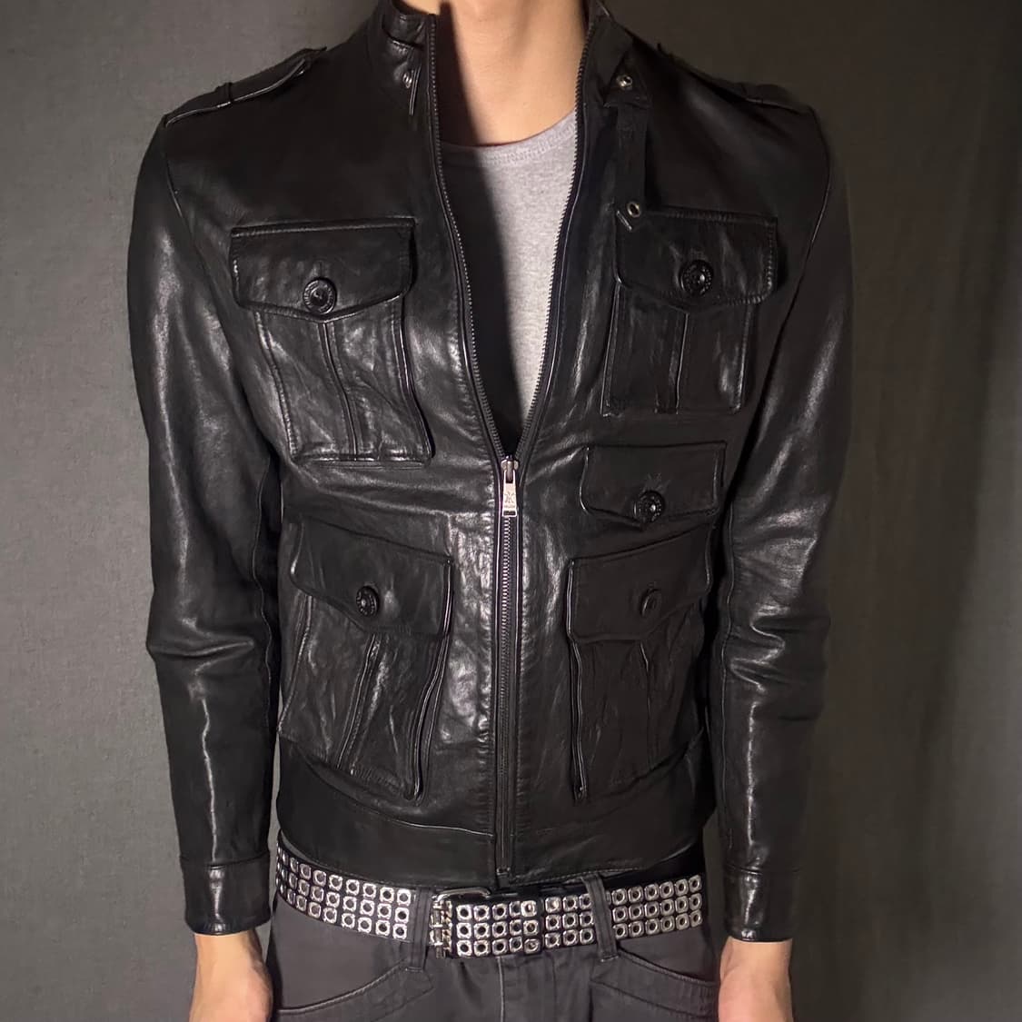 양가죽 포켓 디테일 자켓 상품이미지1