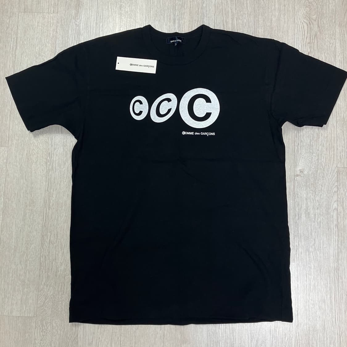 [XL] 꼼데가르송 아오야마 ccc 반팔 블랙 상품이미지1