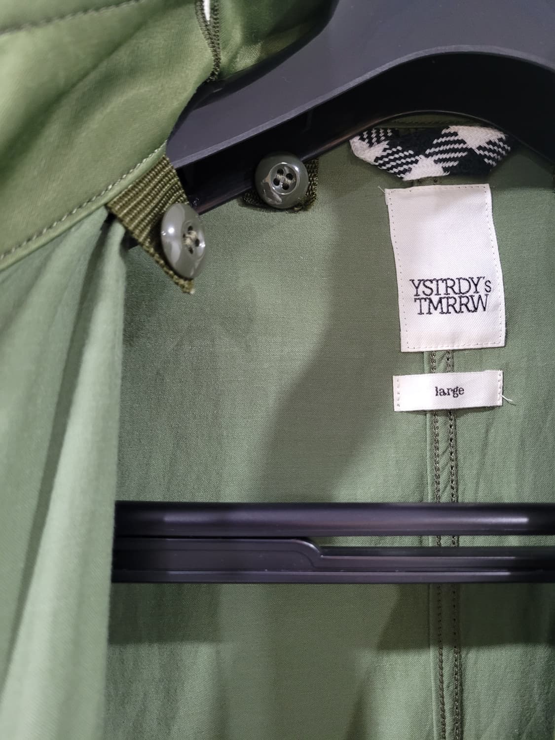 YSTRDYs TMRRW 레이온 코튼 혼방 레더트리밍 야상 자켓 상품이미지6