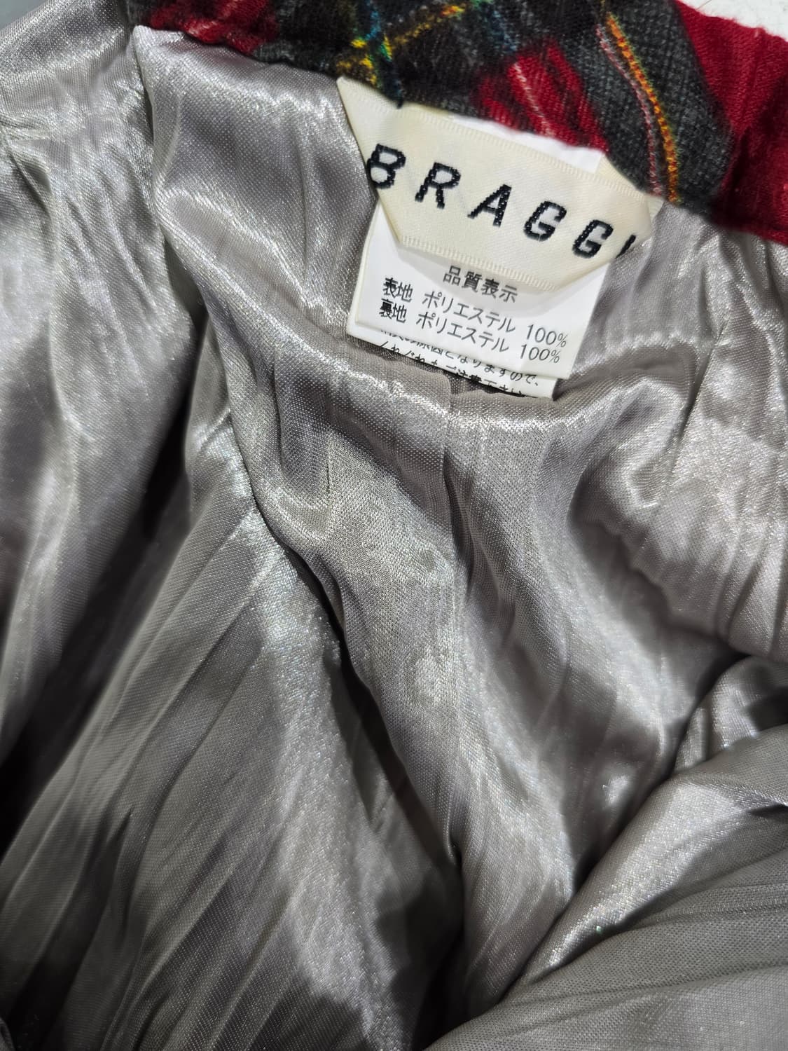 레드 체크 플리츠 스커트 상품이미지6