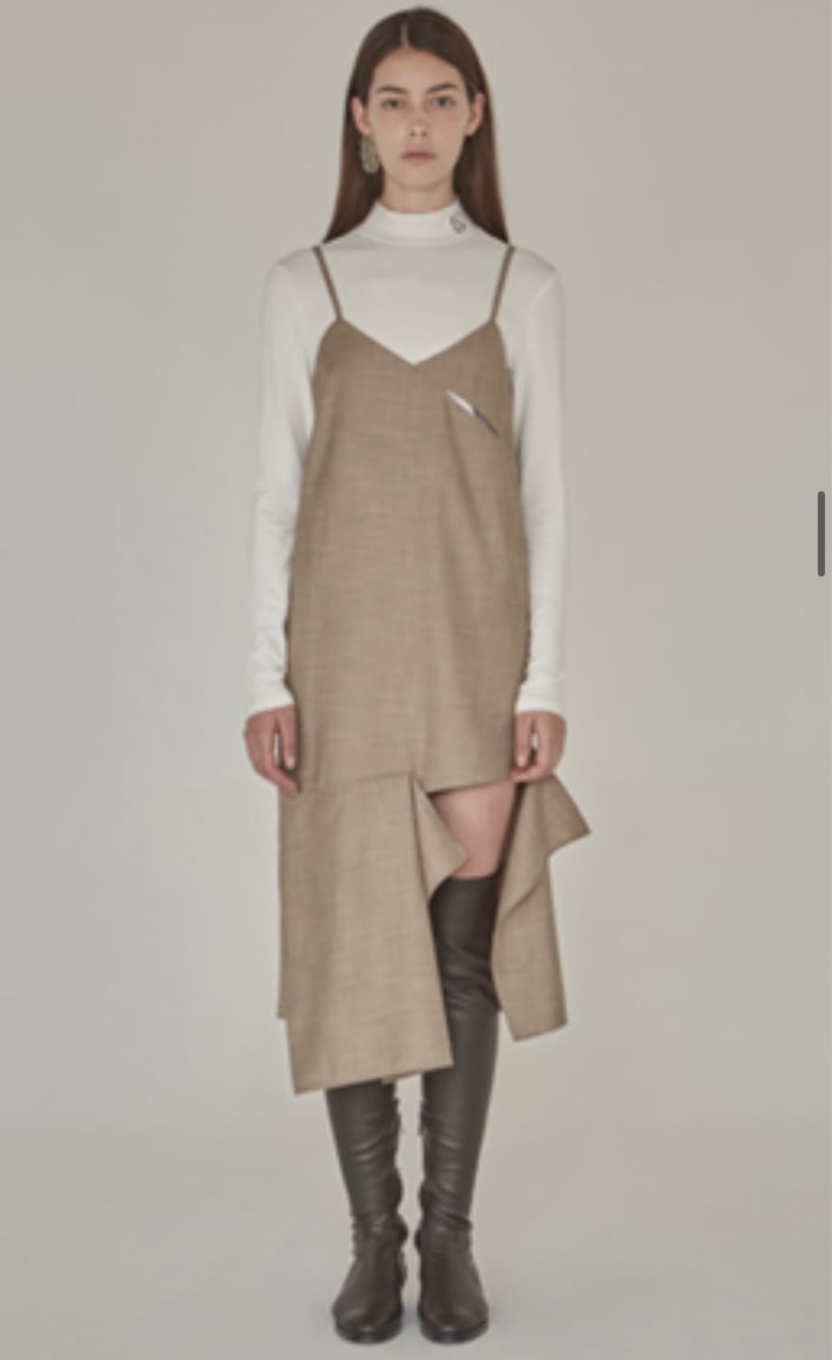 로우클래식 로고 터틀넥 티셔츠-화이트 상품이미지2