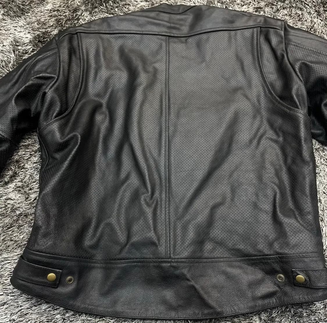 (새)JACKETS 4 BIKES 리얼 레더 바이커 자켓 XXL 상품이미지7