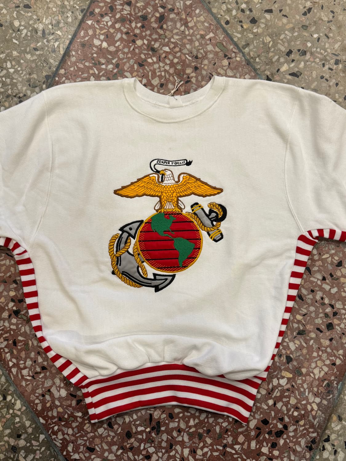 90s 빈티지 USMC 스웻셔츠 (XL) 상품이미지4