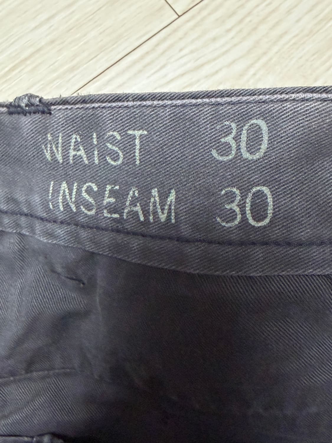 RRL 가먼트다이 블랙 오피서스치노 (슬림핏)  상품이미지5