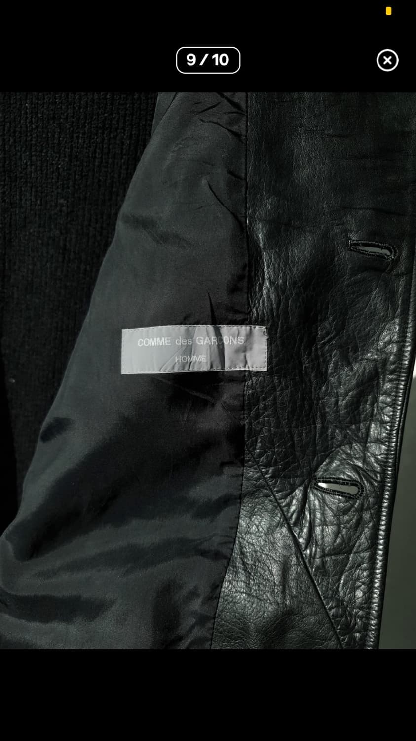 꼼데 레더 자켓 상품이미지5