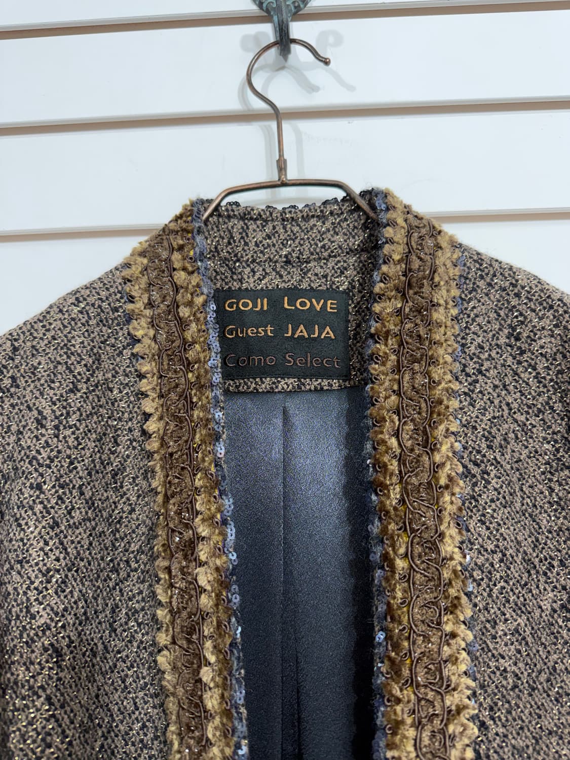 GOJI LOVE 트위드 롱 코트 (Made In Japan)  상품이미지5
