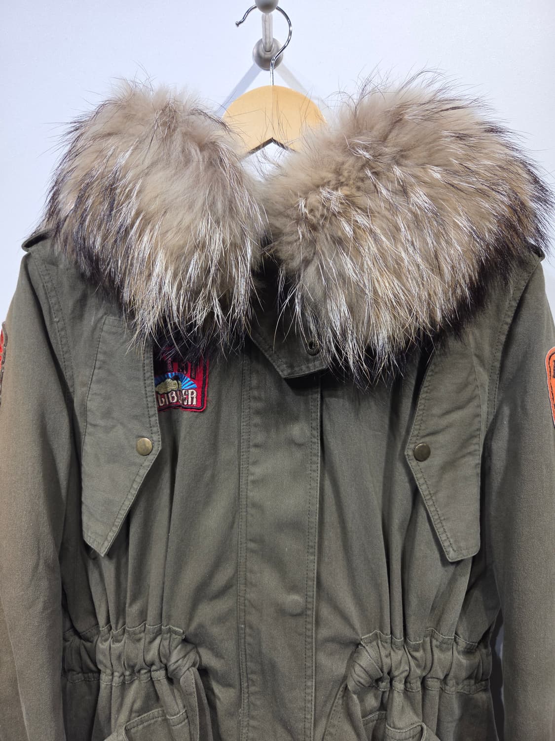 JS. NEWYORK 빈티지 패치워크 밀리터리 야상 상품이미지3