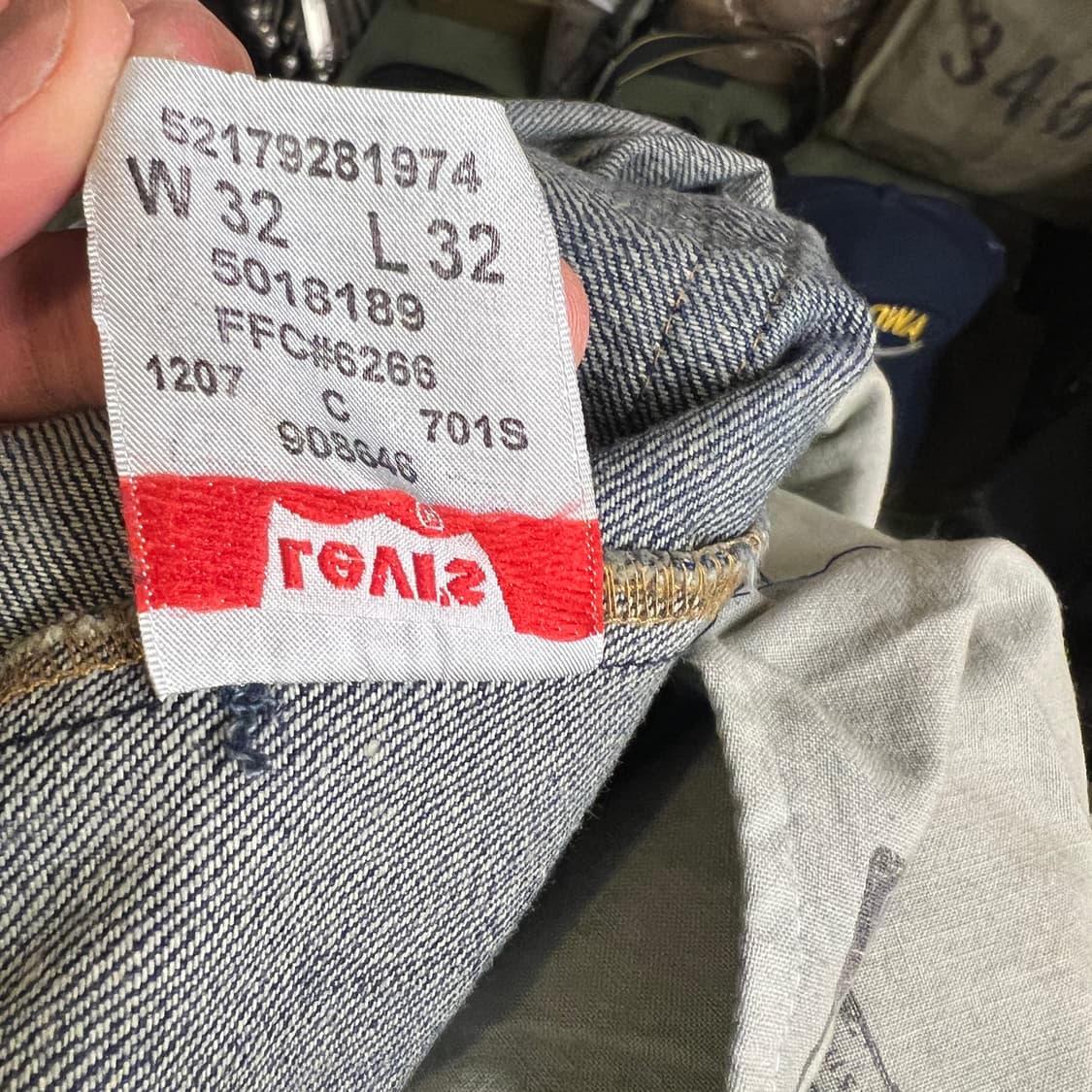 00's 리바이스 501 데님 32x32 Size Egypt 데드스탁 상품이미지9