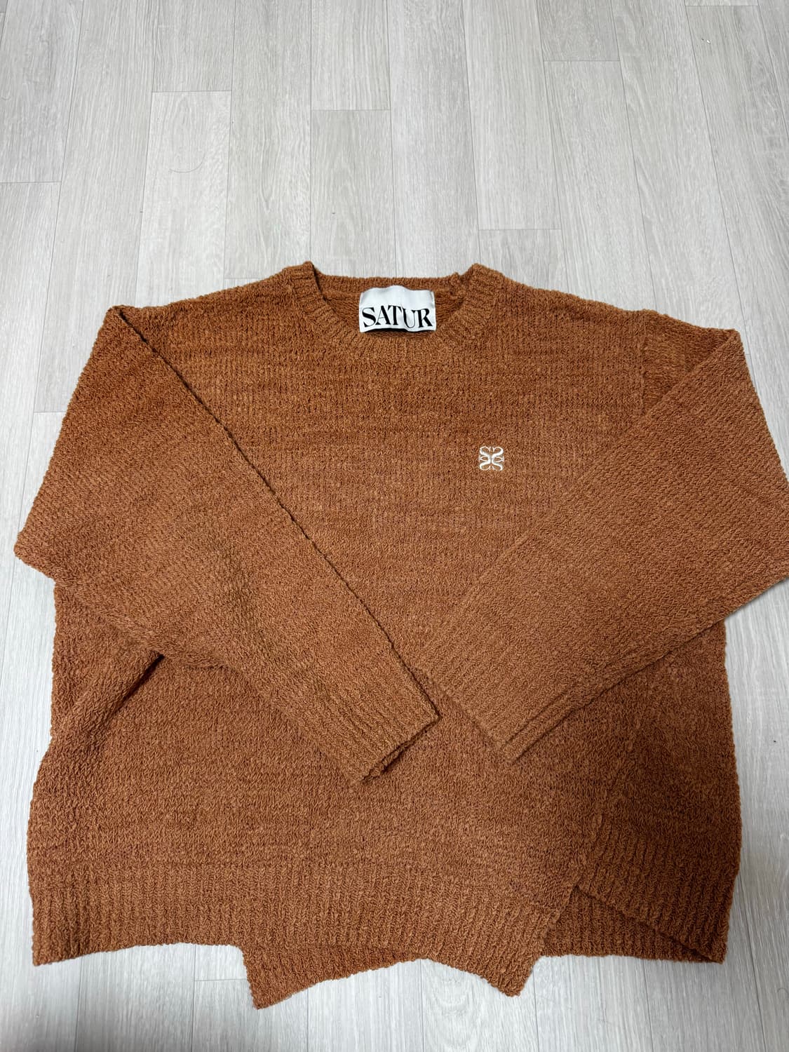 [xl] 세터 더블린 언발란스 울 블렌드 니트 모카 브릭 상품이미지1