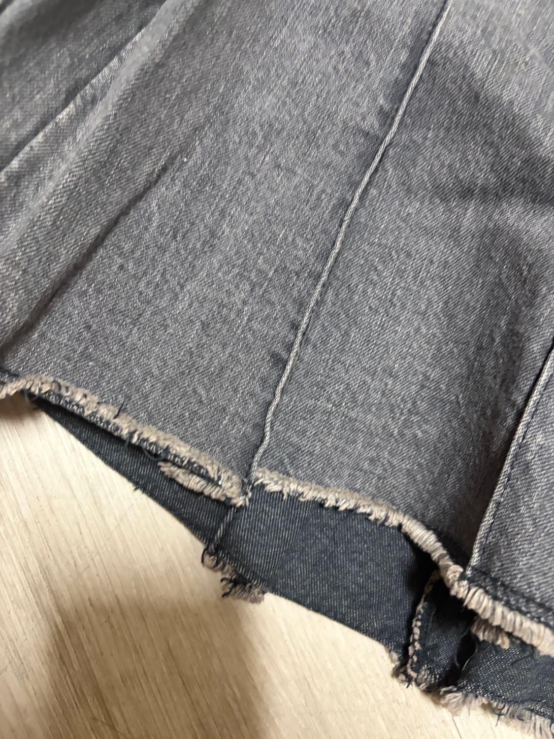 회색 그레이 스커트 미니스커트 빈티지 갸루 펑크 페어리 상품이미지5