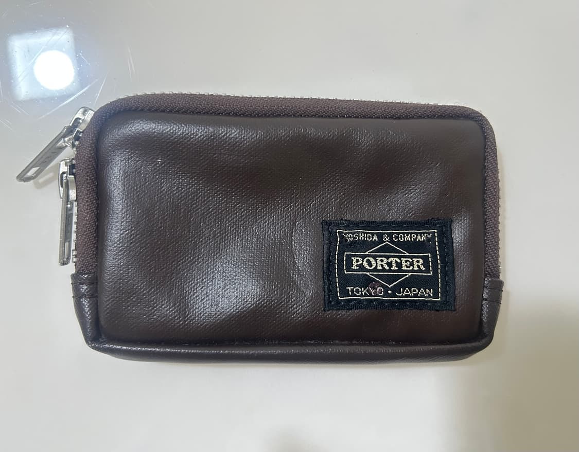 포터 지갑 브라운 코인케이스 상품이미지2