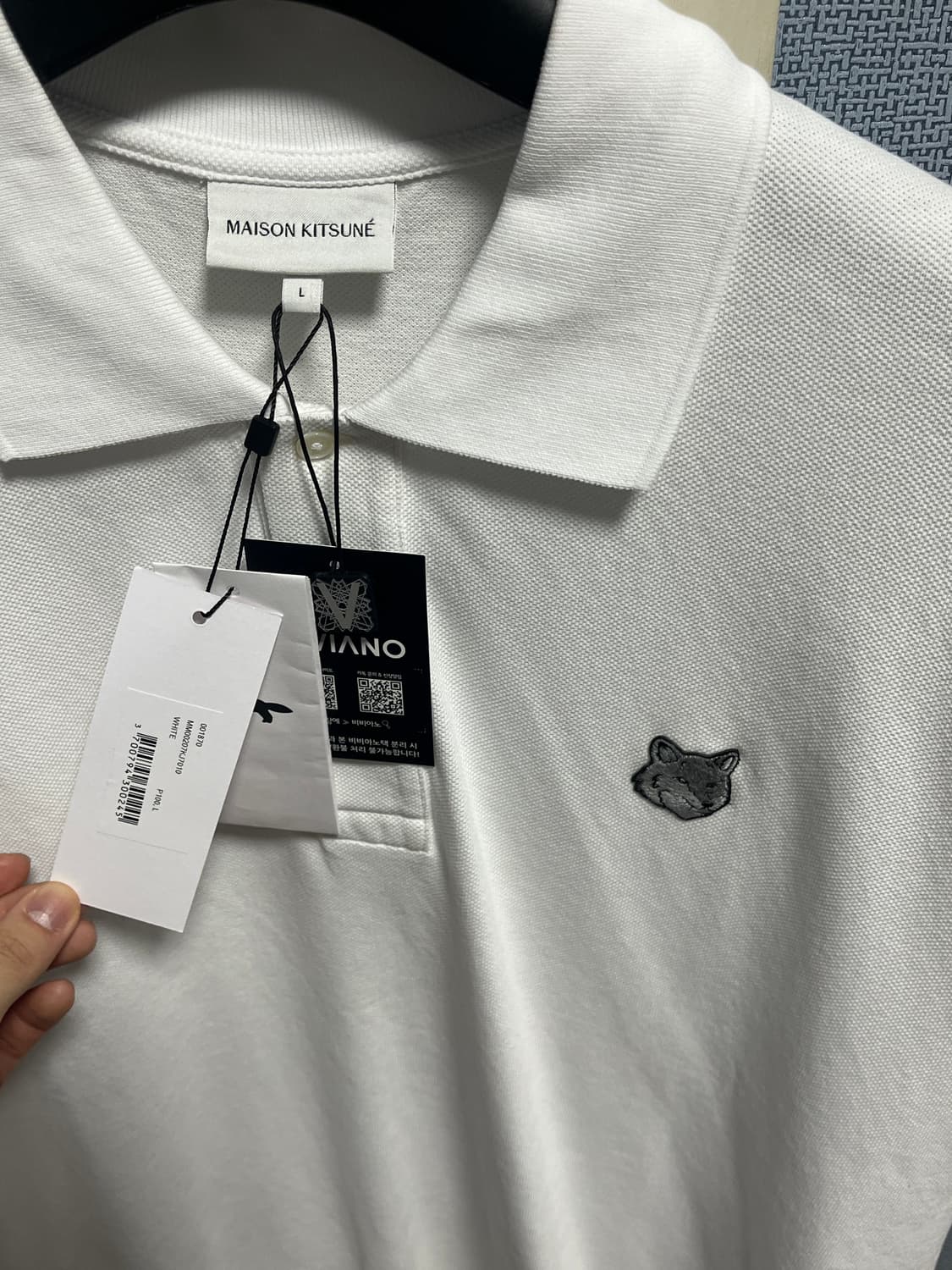 메종키츠네 폴로 티셔츠 새상품 L 상품이미지2