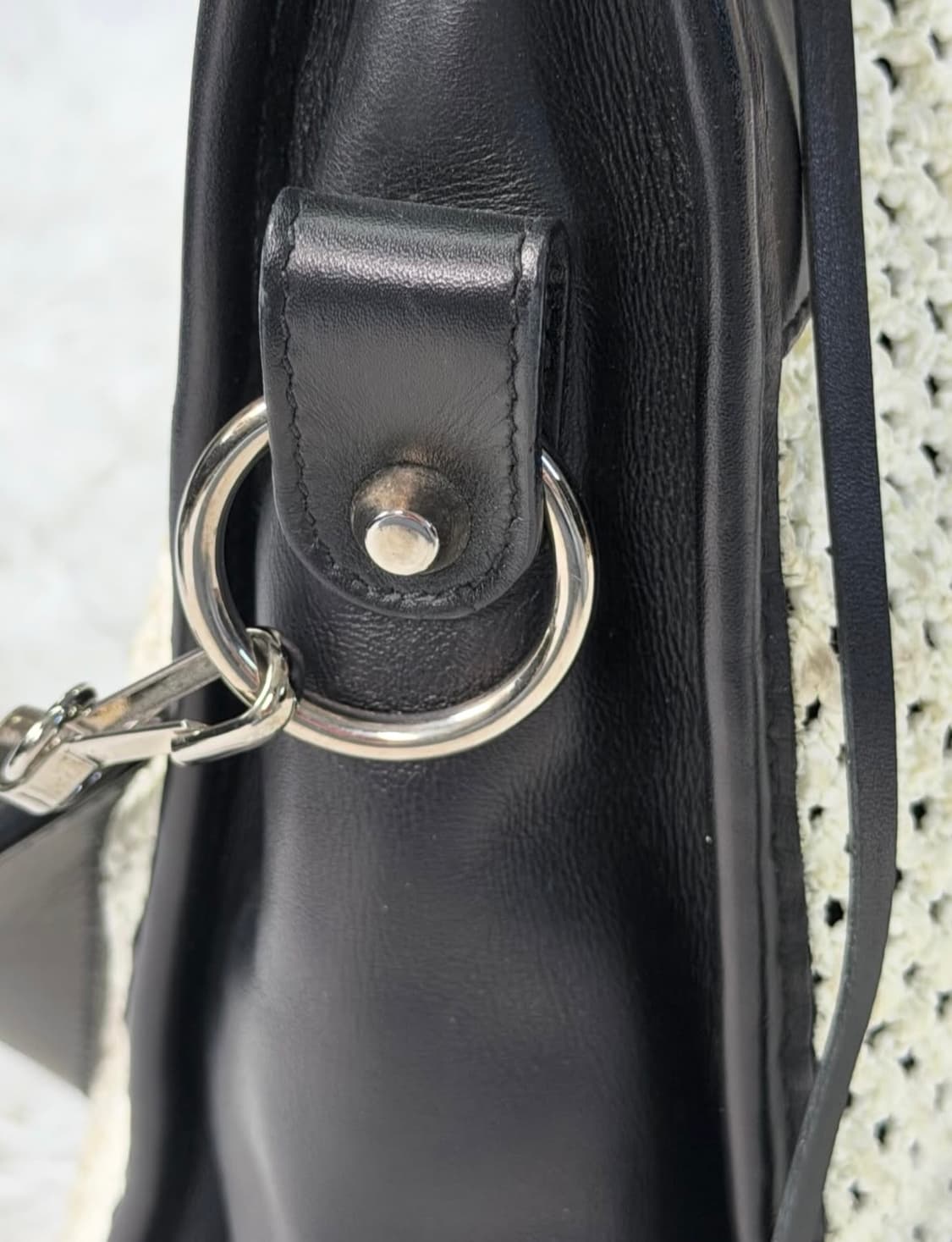 발렌시아가 레어 라피아 모터백  상품이미지6