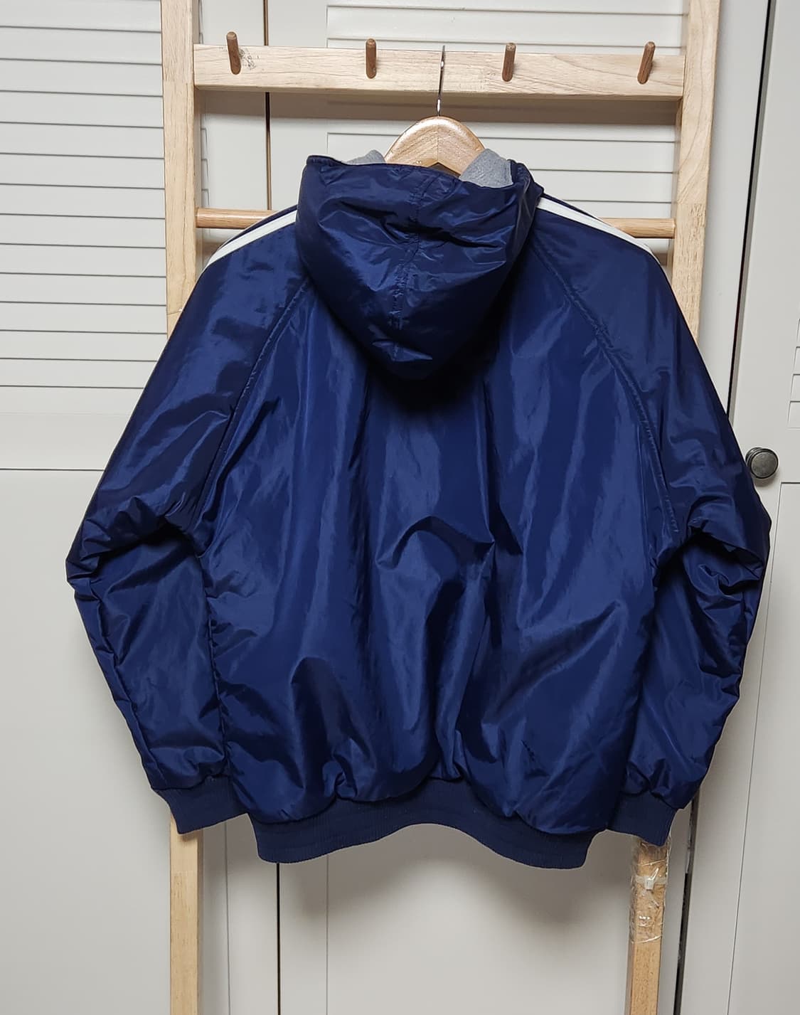 아디다스 삼선 양면 리버시블 90s 바람막이 후드 올드스쿨 자켓 상품이미지4