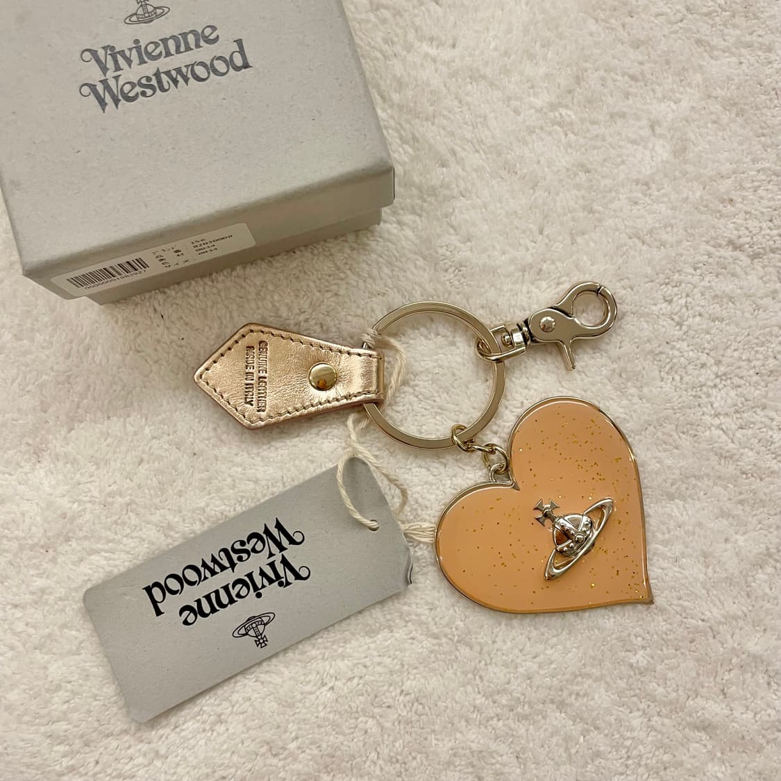 *새상품*비비안웨스트우드 ORB골드 하트 미러 키링 상품이미지2