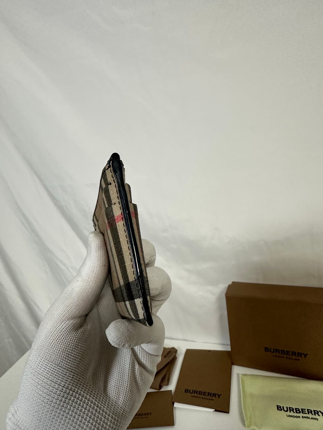 버버리 빈티지 체크 지퍼 카드지갑 (OS) 상품이미지5