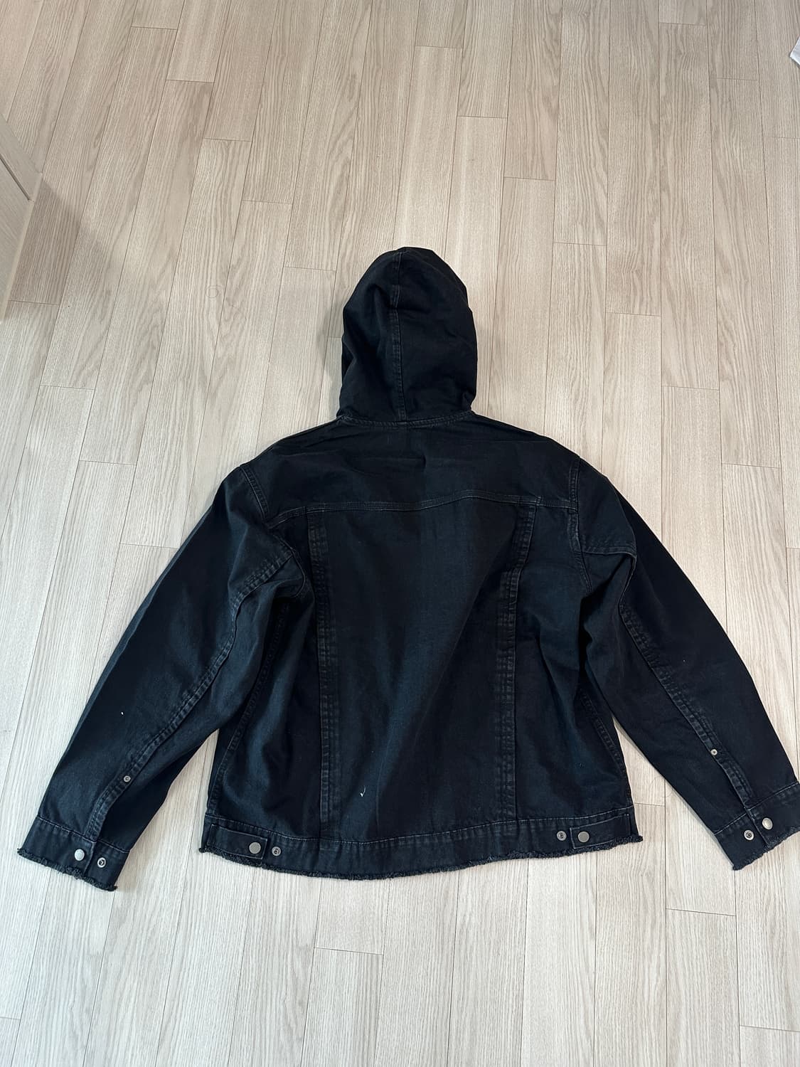 GU 지유 언더커버 데님 집업 파카 청자켓 블랙 XL 상품이미지2