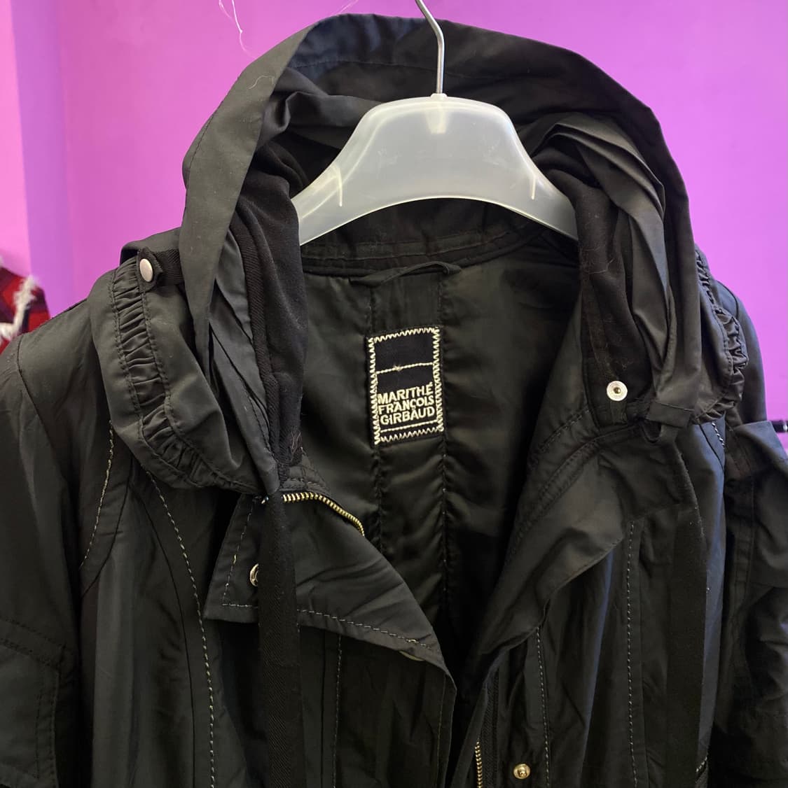 마리떼 프랑소와 저버 후드 롱 자켓 상품이미지3