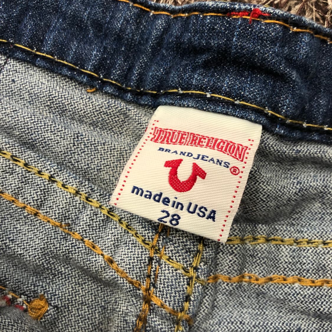 28 트루릴리전 조이 워싱 데님 팬츠 상품이미지5