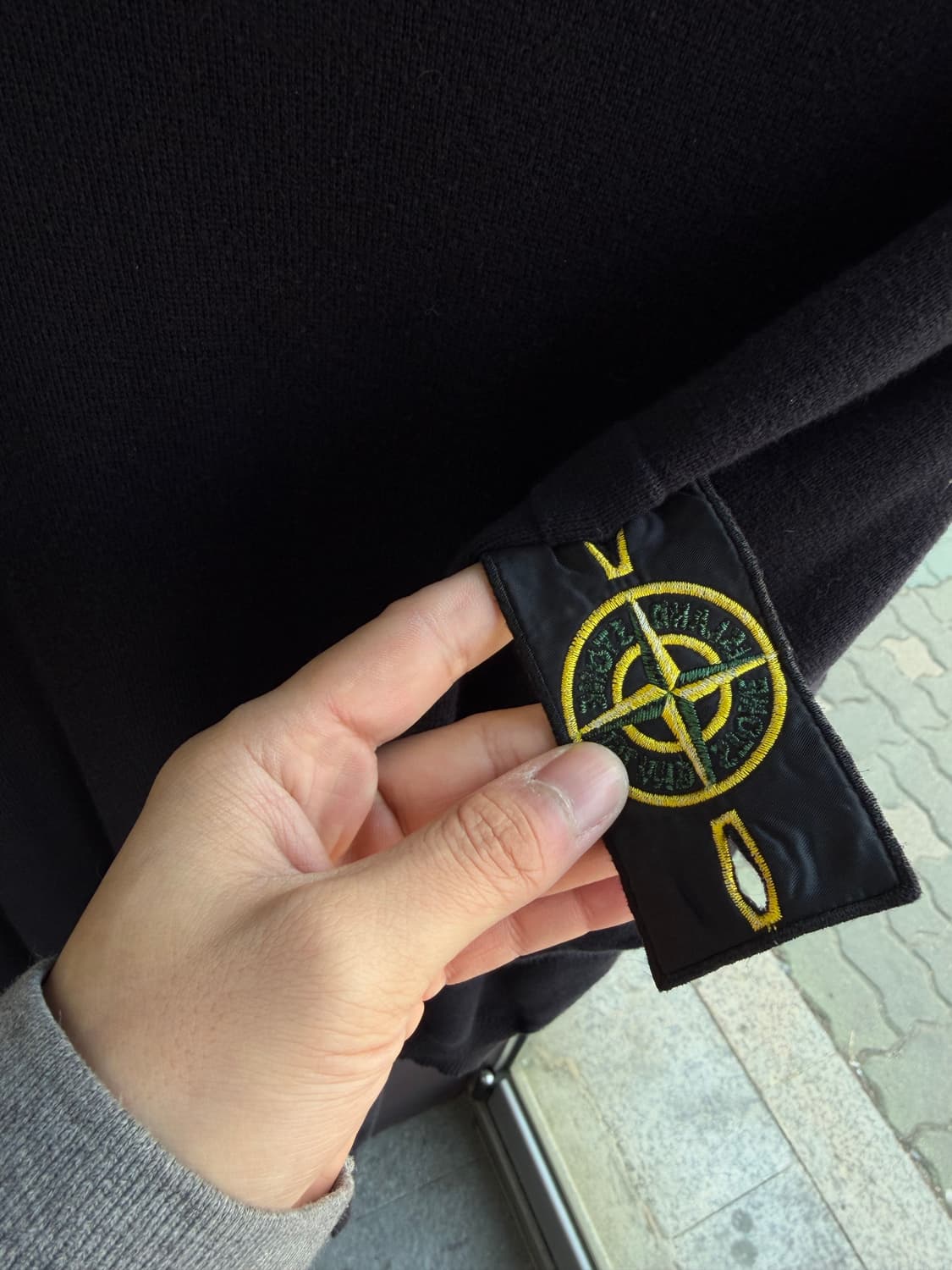 M/ 스톤아일랜드 와펜패치 클래식 울 니트 상품이미지5