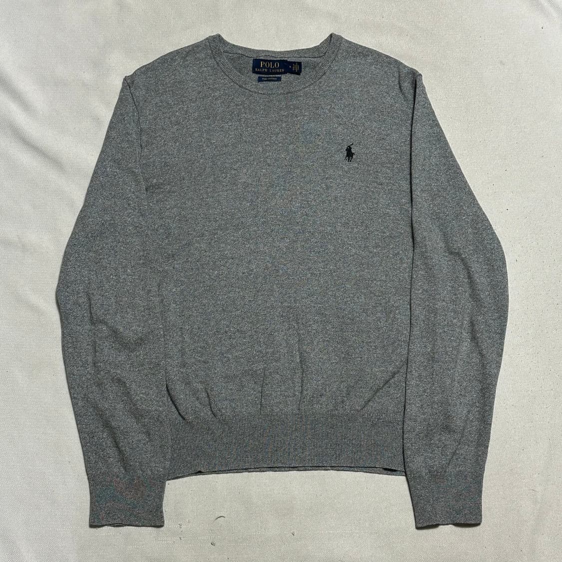 M 폴로랄프로렌 블랙 포니 그레이 피마 코튼 니트 상품이미지2