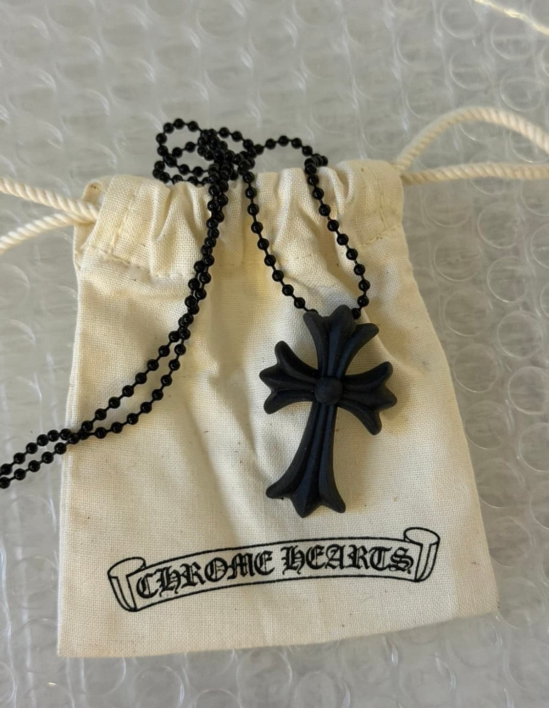 크롬하츠 실리크롬 블랙 목걸이 판매 상품이미지2