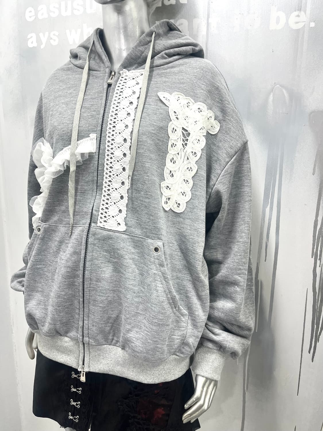 Lace Wave Hoodie Zip-up 상품이미지6