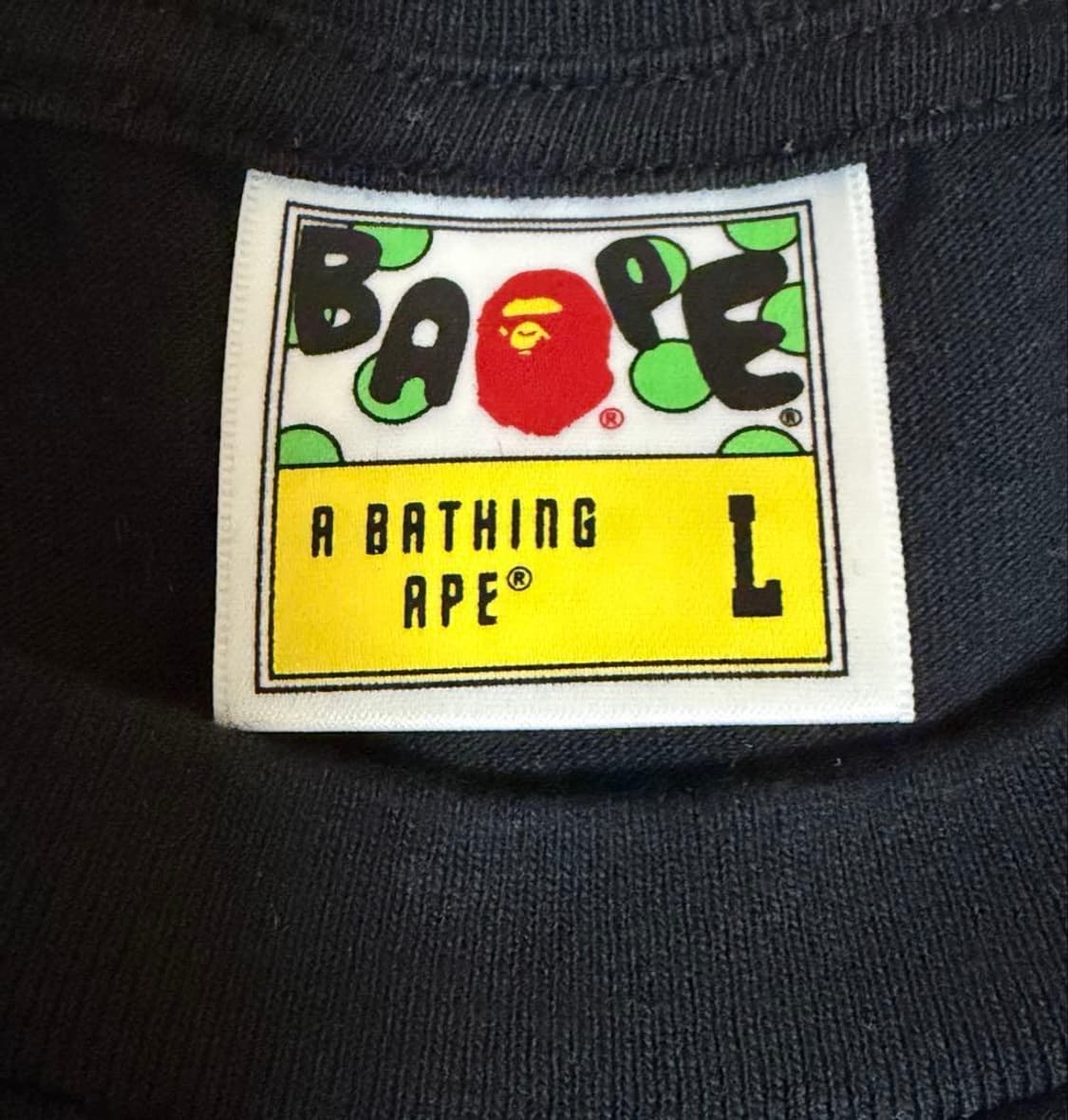 베이프 컬리지 2020 롱슬리브 티셔츠 블랙 상품이미지2