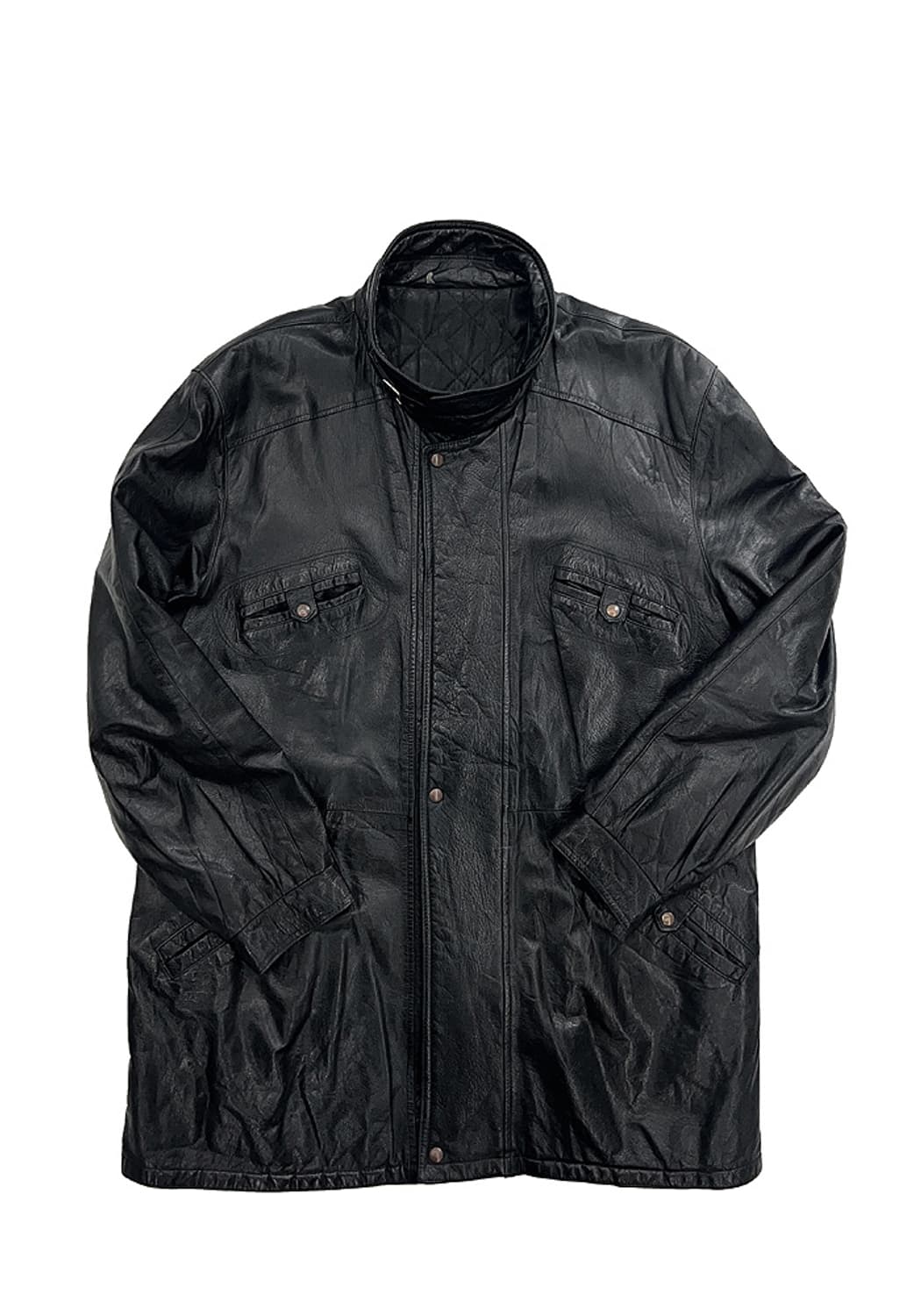 빈티지 레더 코트 상품이미지1