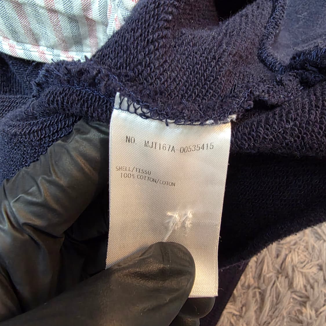 {클로젯}[2][오케이몰 정품]톰브라운 네이비 코튼 가디건 상품이미지7