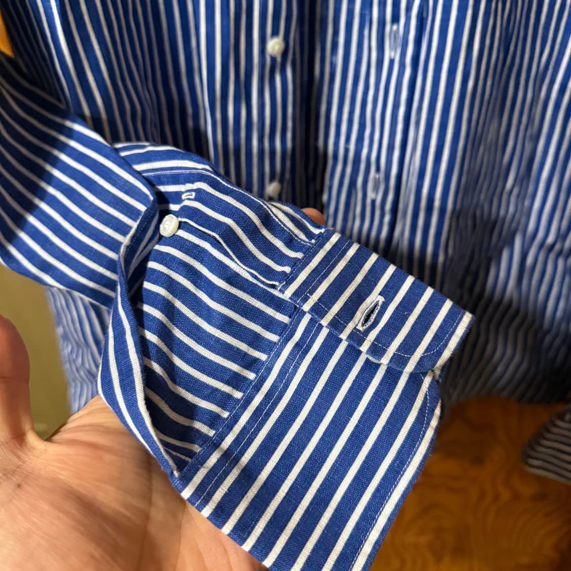 랄프로렌 퍼플라벨 스트라이프 드레스 셔츠 상품이미지5