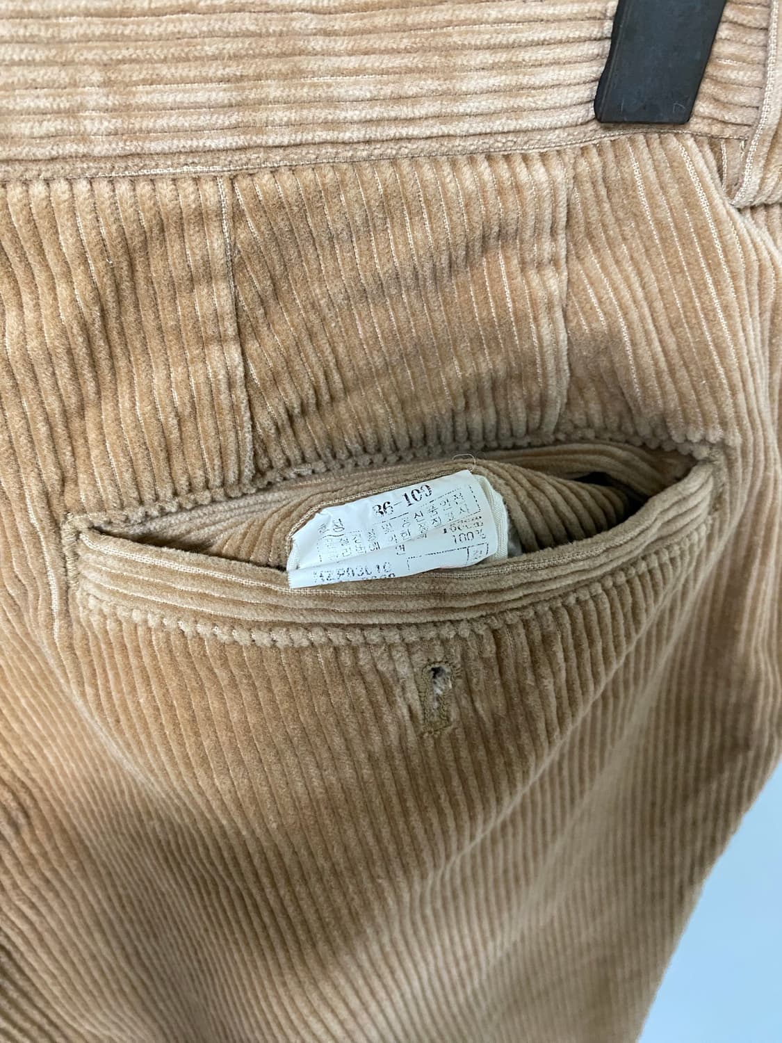 헤지스 / 코듀로이 골덴 브라운 투턱 팬츠 / 32-33 상품이미지6