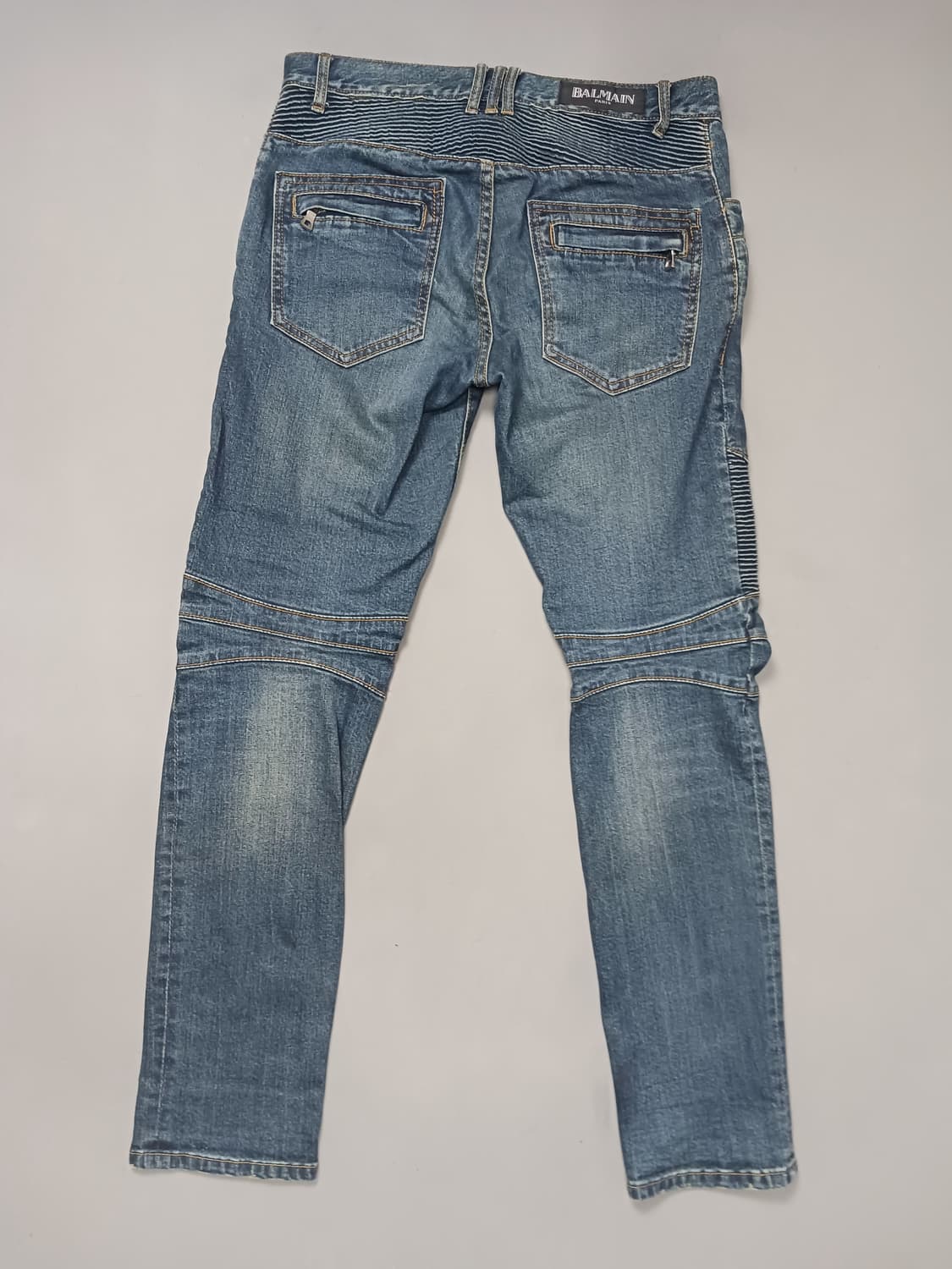 [32] 발망 진청 워싱 바이커진 청바지 상품이미지7