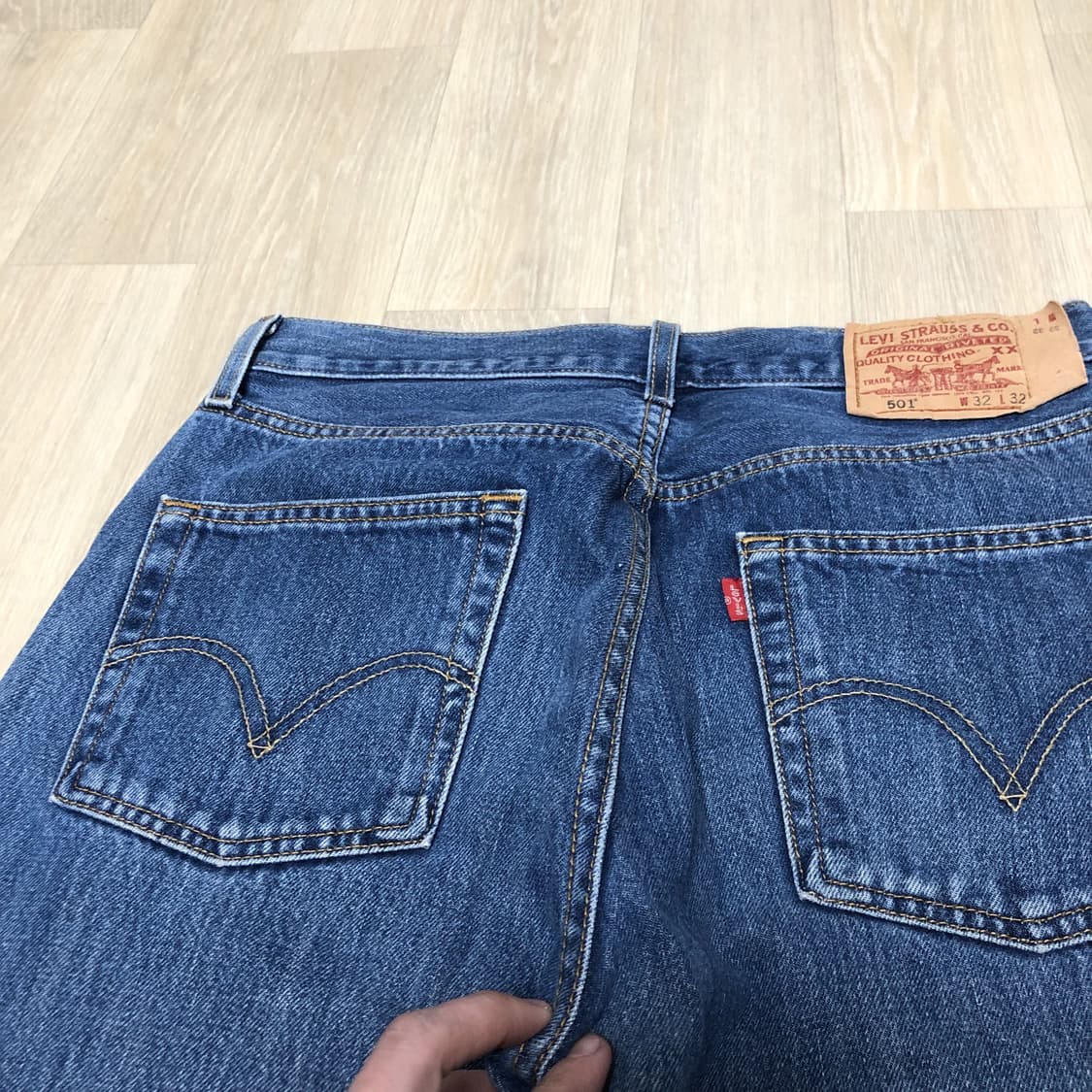 (30) 00's 리바이스 Levi's 501 스트레이트핏 중청 데님 상품이미지8