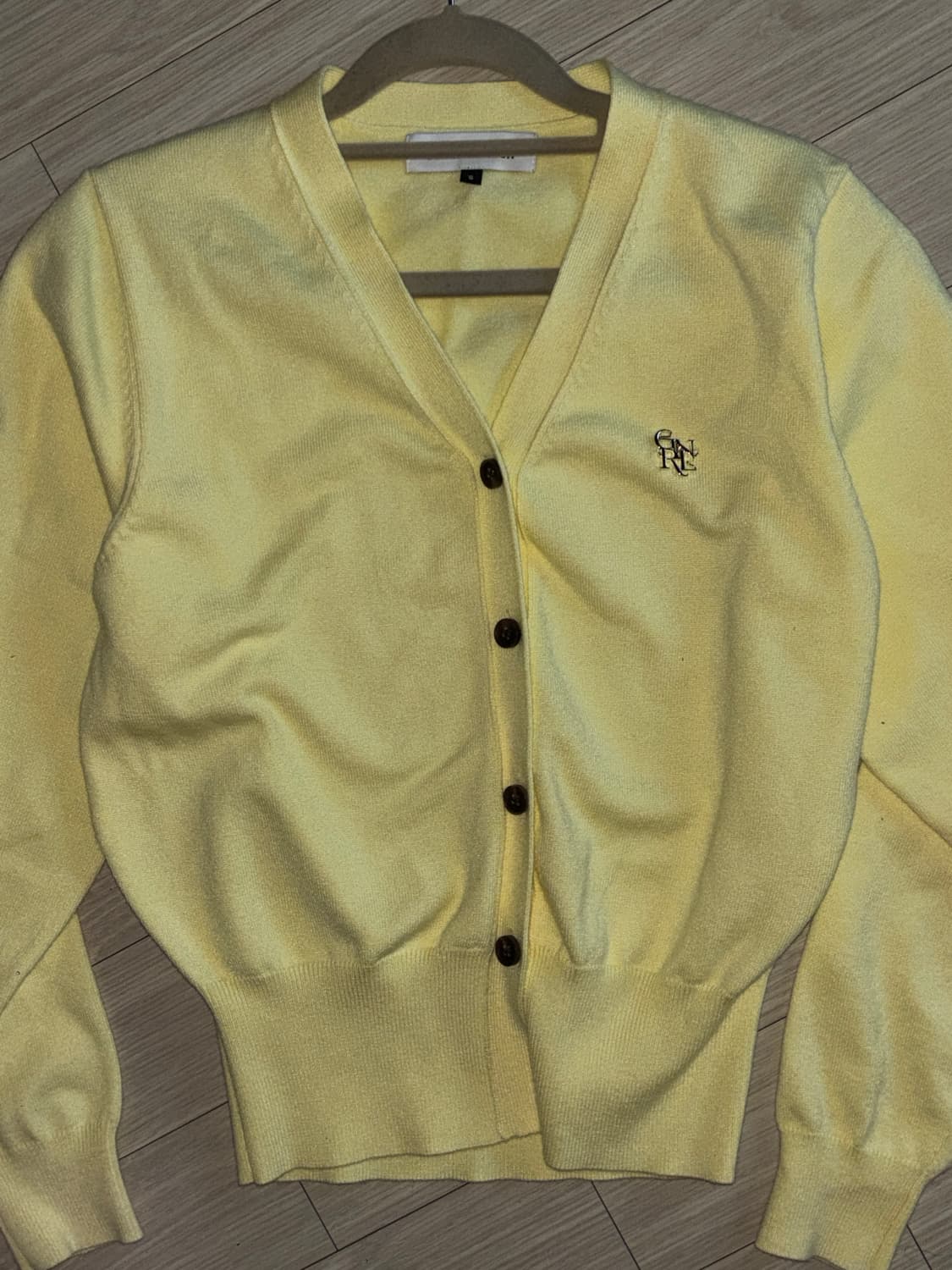 제너럴 아이디어 에센셜 가디건 Lemon 상품이미지3