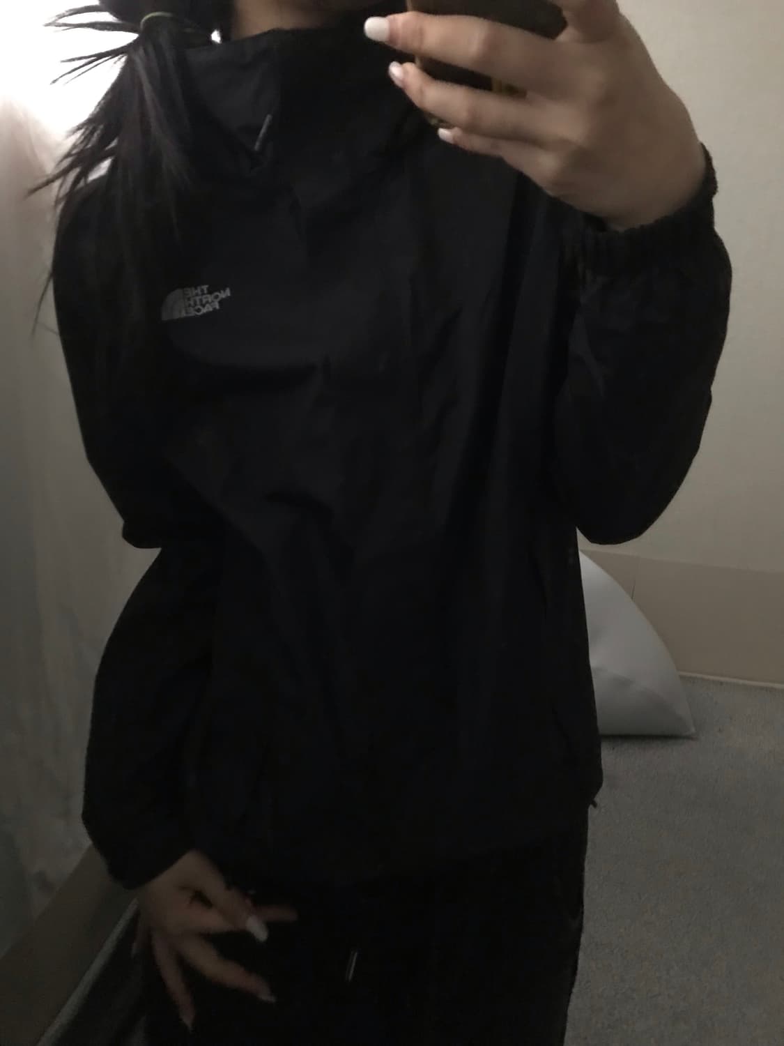 노페 블랙 윈드브레이커 상품이미지1