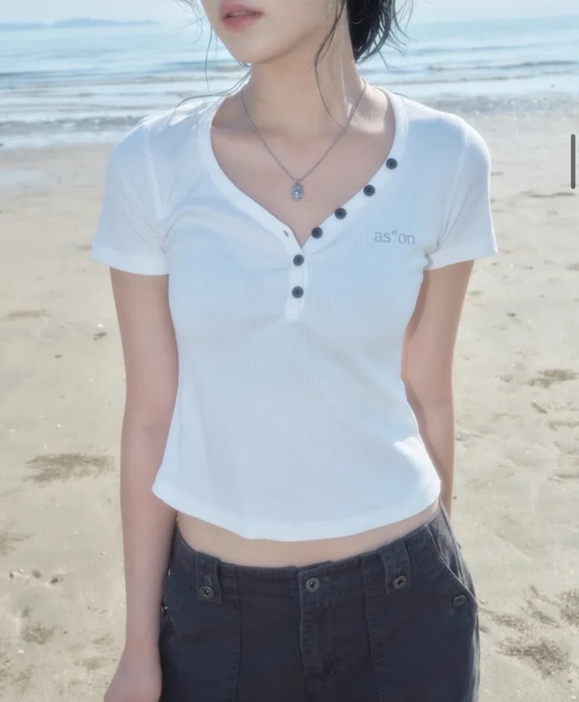 애즈온 리프 반팔 상품이미지1