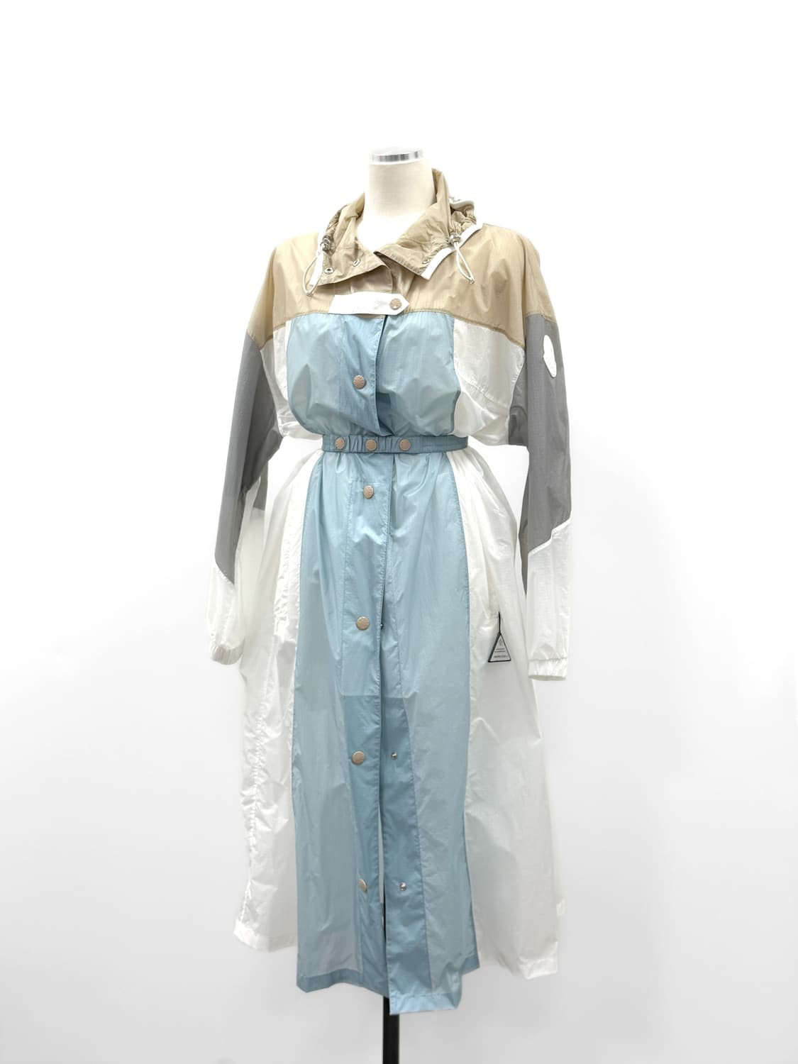 몽클레르 아케나르 컬러블록 바람막이 벨티드 코트 상품이미지1