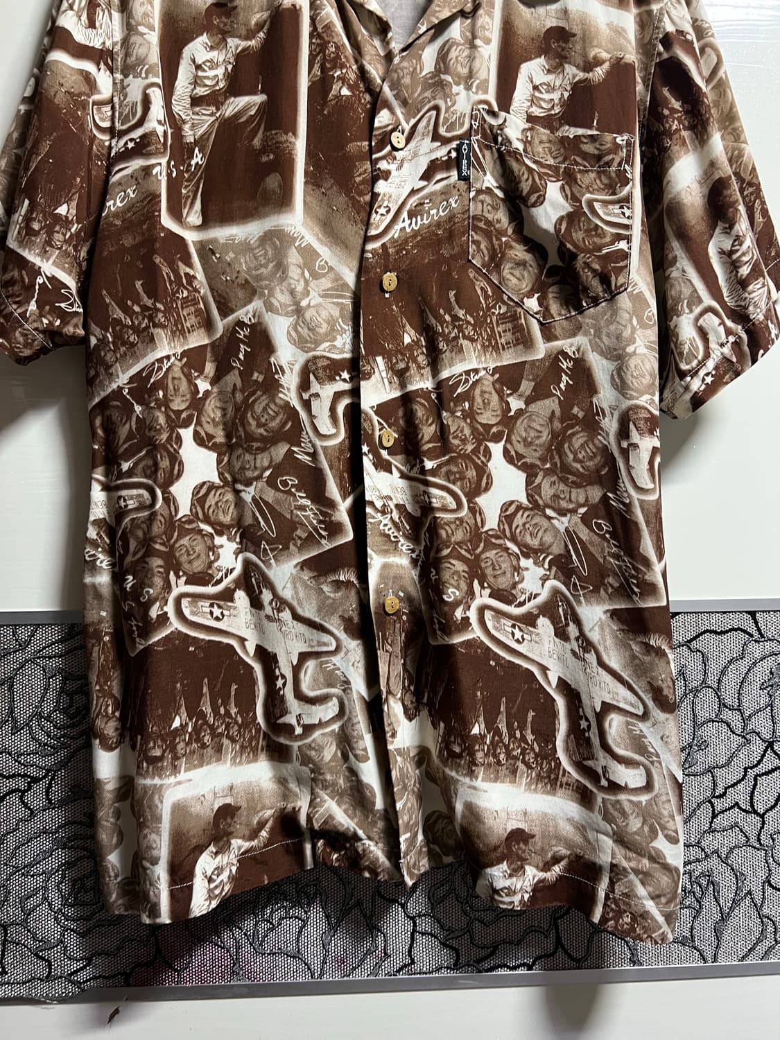 빈티지 90s 아비렉스 하와이안 셔츠 상품이미지3