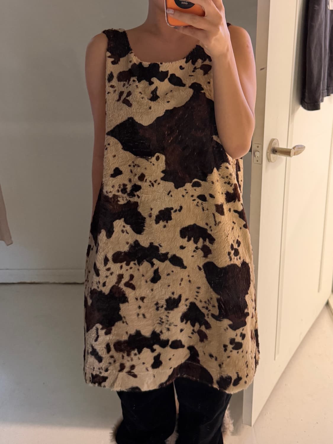 일본빈티지 SHINNOSUKE 웨스턴 퍼 원피스 상품이미지4