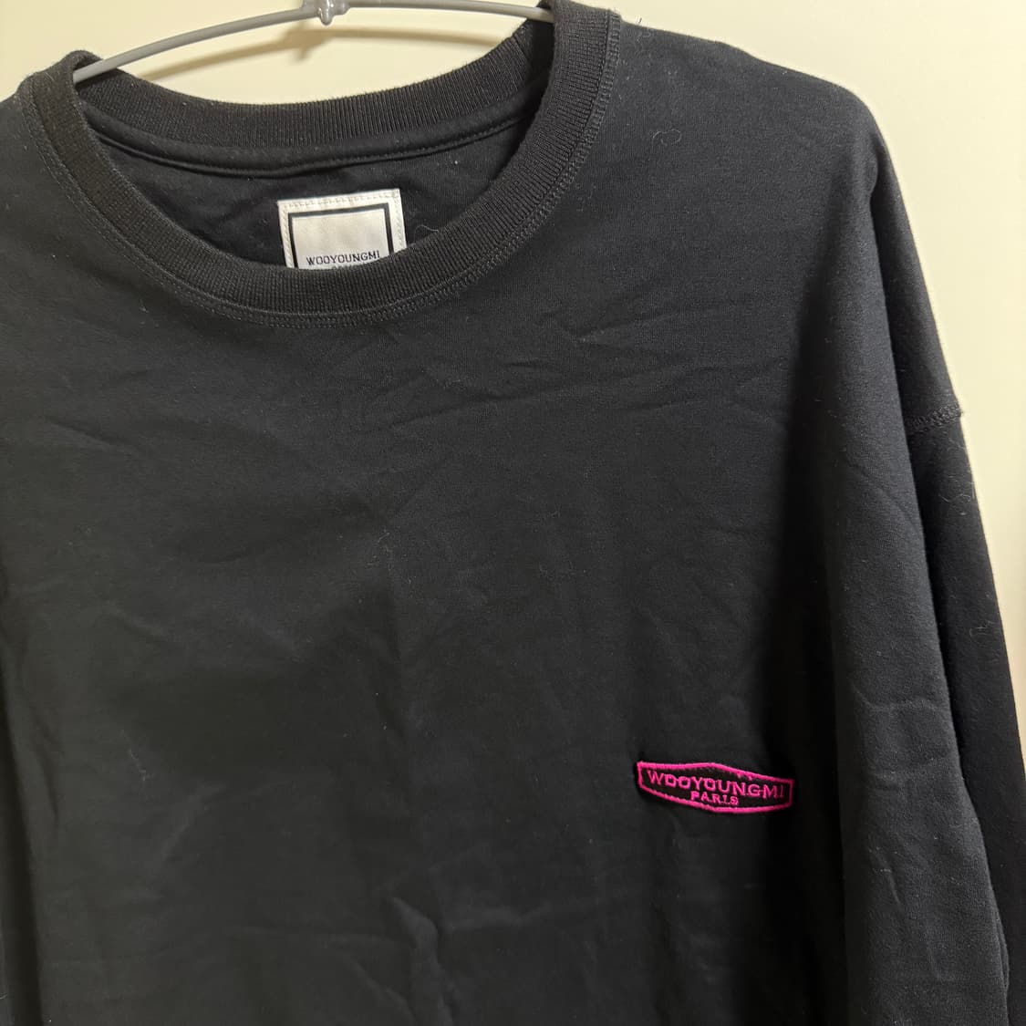 우영미 긴팔티셔츠 ( 블랙 / 핑크 )  상품이미지2