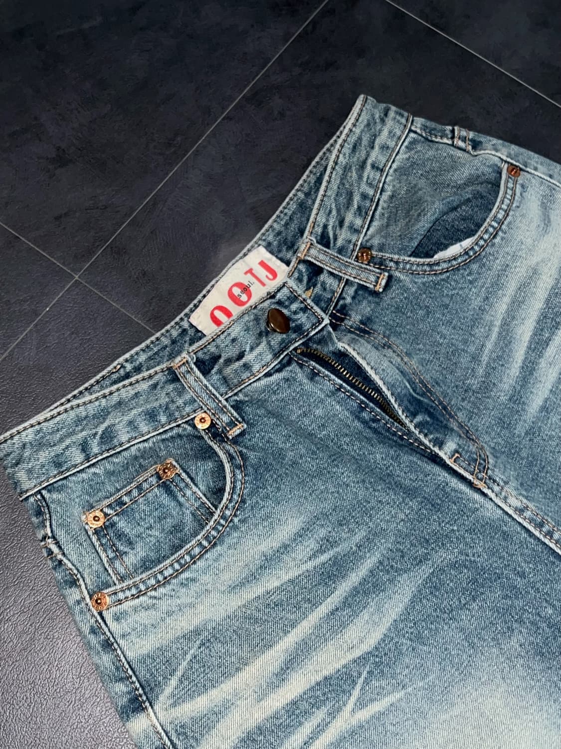 OOTJ 빈티지 워싱 와이드 팬츠 상품이미지2