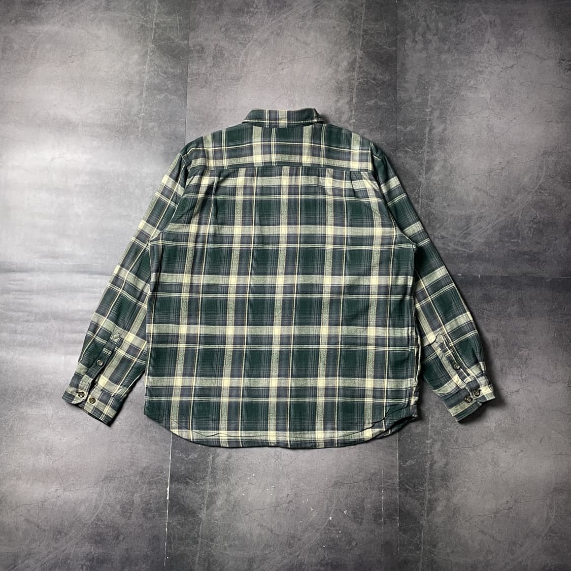 CARHARTT 칼하트 빈티지 그린 체크 기모 셔츠 워크자켓 A00833 상품이미지7