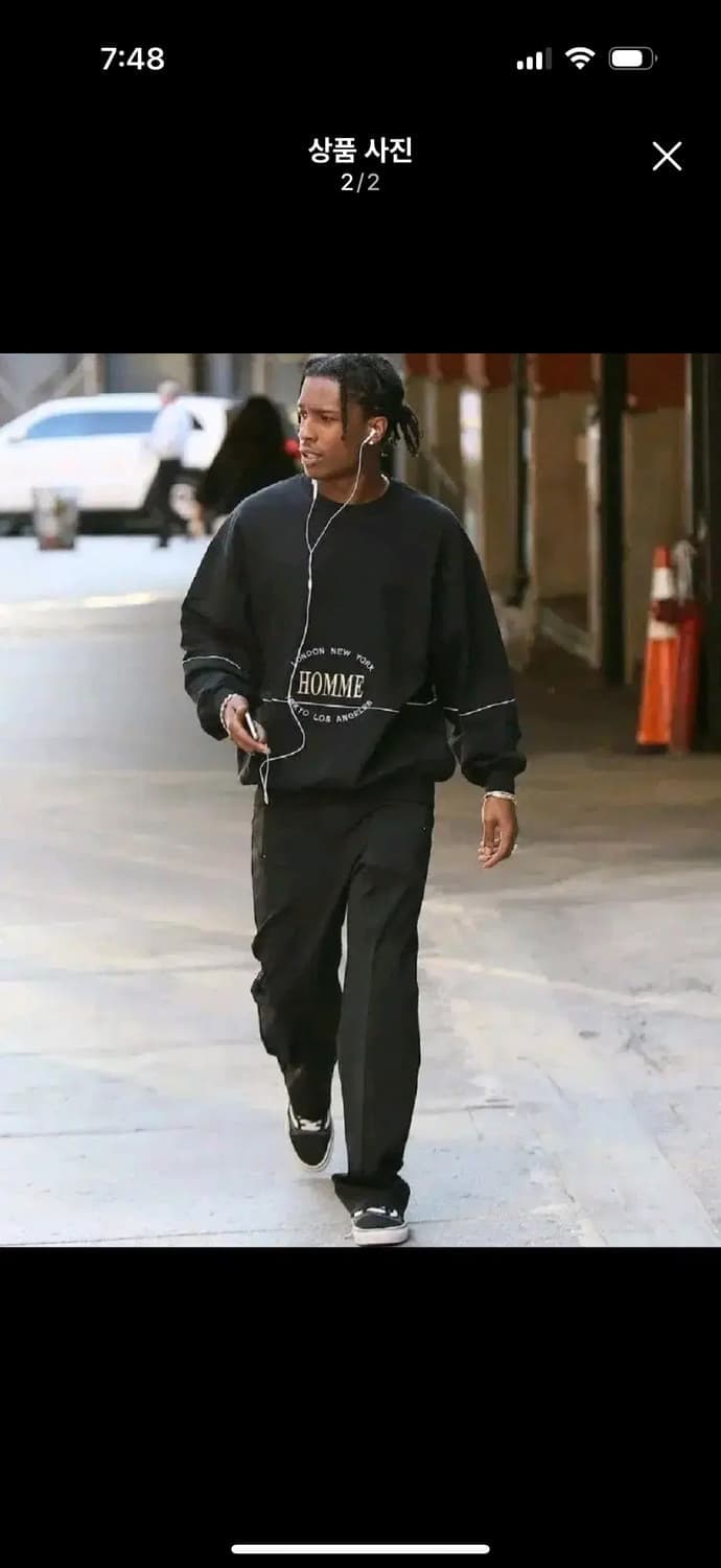 (정품, 정가품 문의 사절) 발렌시아가 옴므 맨투맨  가단 64cm 상품이미지1